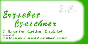 erzsebet czeichner business card